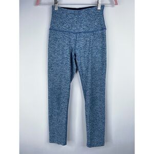 Beyond Yoga Blue Leggings High Rise Cropped Capri Spacedye Lounge Small